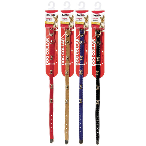 Zgarda pentru caini Camon Catifea 10X320mm